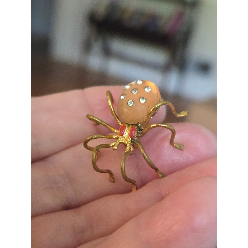 Art Deco Czech Spider Brooch Vintage 1930s-1960s